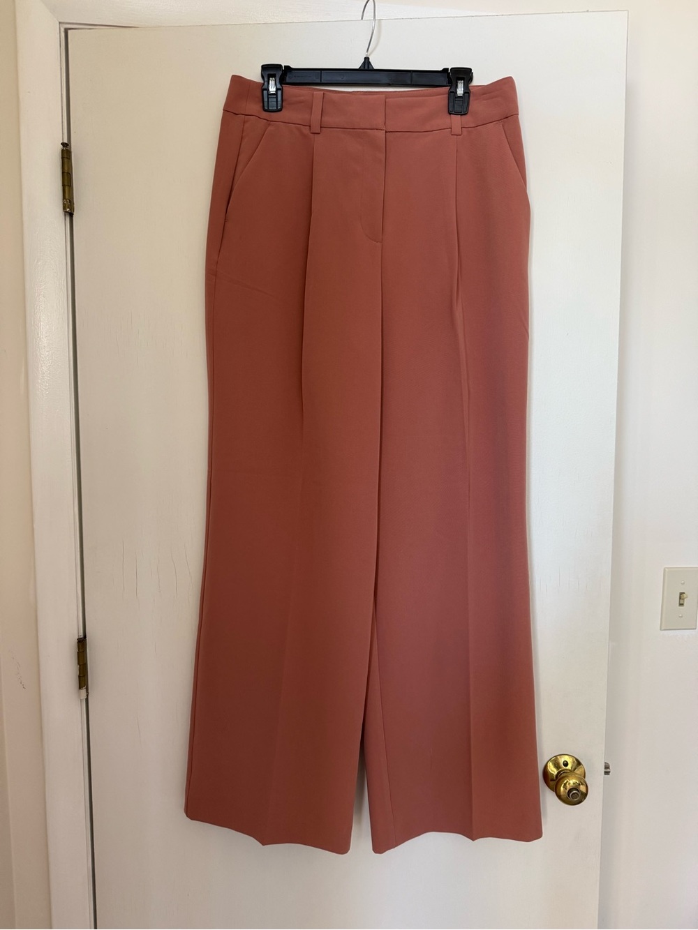 LOFT High Rise Trouser in Terracotta Rose